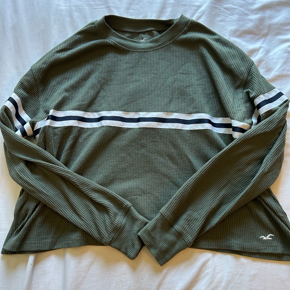 Hollister Green Crop Top XS